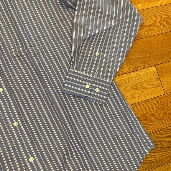 Bowen & Wright Menswear Stripe Button Down Dress Shirt Cotton 15.5 32/33 NWT - Picture 6 of 12